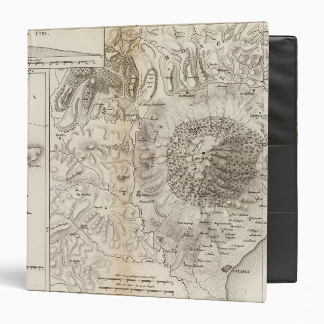 Mont Gibel, Etna 3 Ring Binder (Front/Inside)