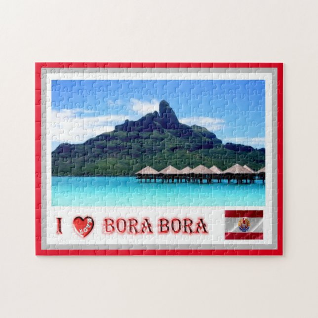 Mont Otemanu - Bora Bora - French Polynesia - Jigsaw Puzzle (Horizontal)