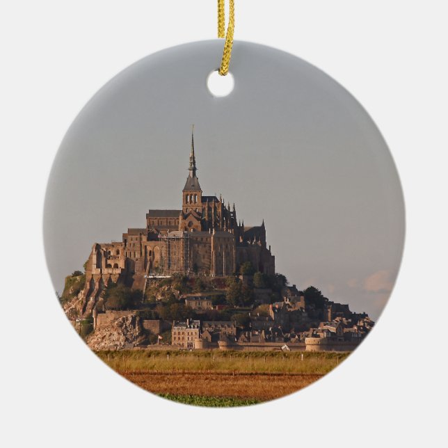 Mont Saint-Michel 3 Ceramic Ornament (Front)