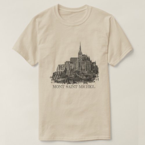Mont Saint_Michel Distressed T_Shirt