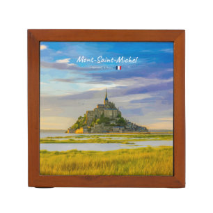 Mont-Saint-Michel, France - Medieval Abbey Desk Organizer