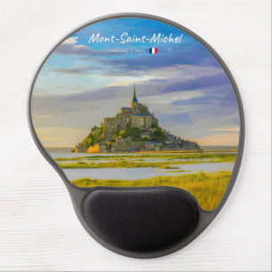 Mont-Saint-Michel, France - Medieval Abbey Gel Mouse Pad