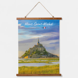 Mont-Saint-Michel, France - Medieval Abbey Hanging Tapestry