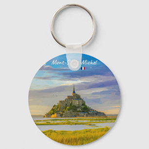 Mont-Saint-Michel, France - Medieval Abbey Keychain