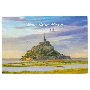Mont-Saint-Michel, France - Medieval Abbey Metal Print