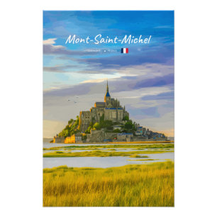 Mont-Saint-Michel, France - Medieval Abbey Photo Print