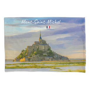 Mont-Saint-Michel, France - Medieval Abbey Pillow Case