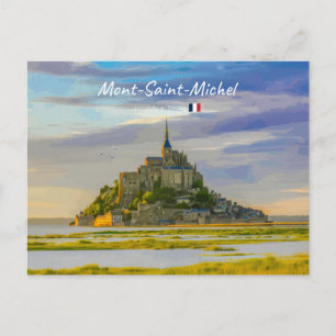 Mont-Saint-Michel, France - Medieval Abbey Postcard