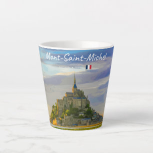 Mont-Saint-Michel, France - Medieval Abbey Small Latte Mug
