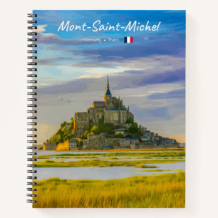 Mont-Saint-Michel, France - Medieval Abbey Spiral Notebook