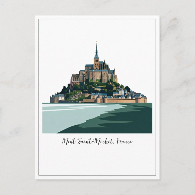 Mont Saint-Michel France Normandy Postcard (Front)
