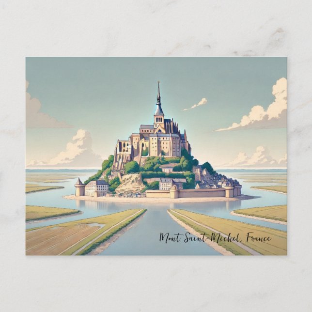Mont Saint-Michel France Normandy Postcard (Front)
