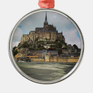 Mont Saint-Michel Metal Ornament