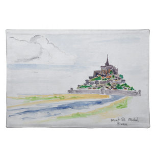 Mont Saint-Michel, Normandy, France Cloth Placemat