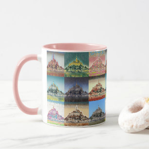 Mont Saint Michel, Normandy, France Collage Mug