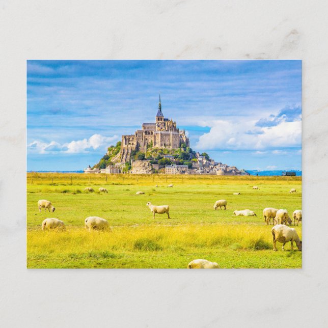 Mont-Saint-Michel, Normandy, France Postcard (Front)