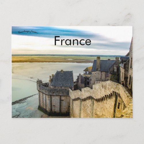 Mont Saint_michel Normandy France Postcard
