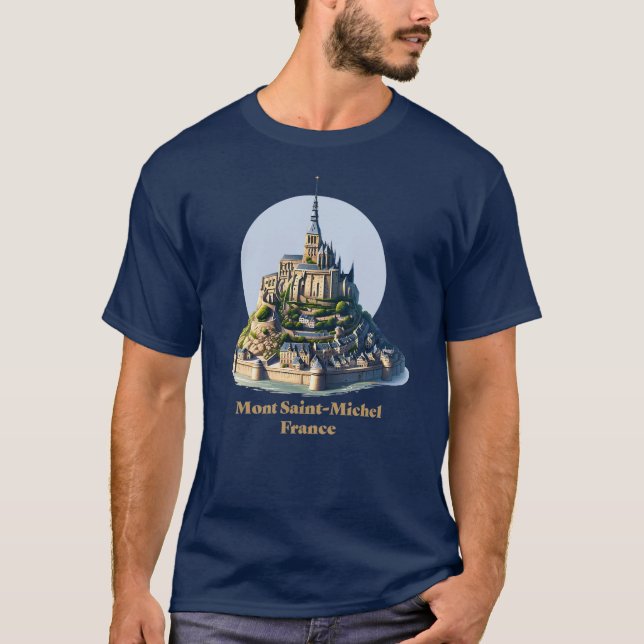 Mont Saint-Michel Normandy France T-Shirt (Front)