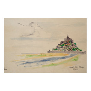 Mont Saint-Michel, Normandy, France Wood Wall Art