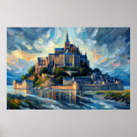 Mont-Saint-Michel Oil Painting