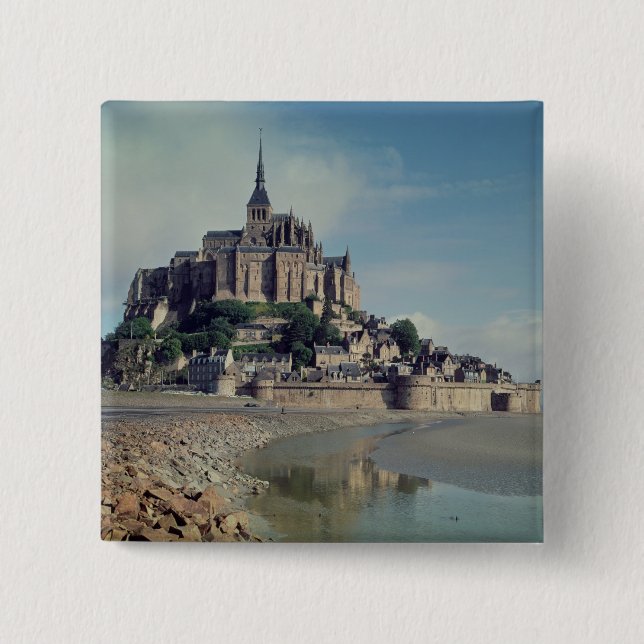 Mont Saint-Michel Pinback Button (Front)