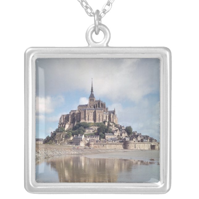 Mont Saint-Michel Silver Plated Necklace (Front)