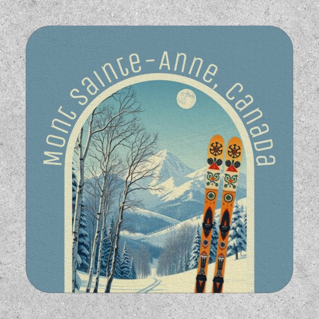 Mont Sainte-Anne Canada vacation souvenir  Patch (Front)