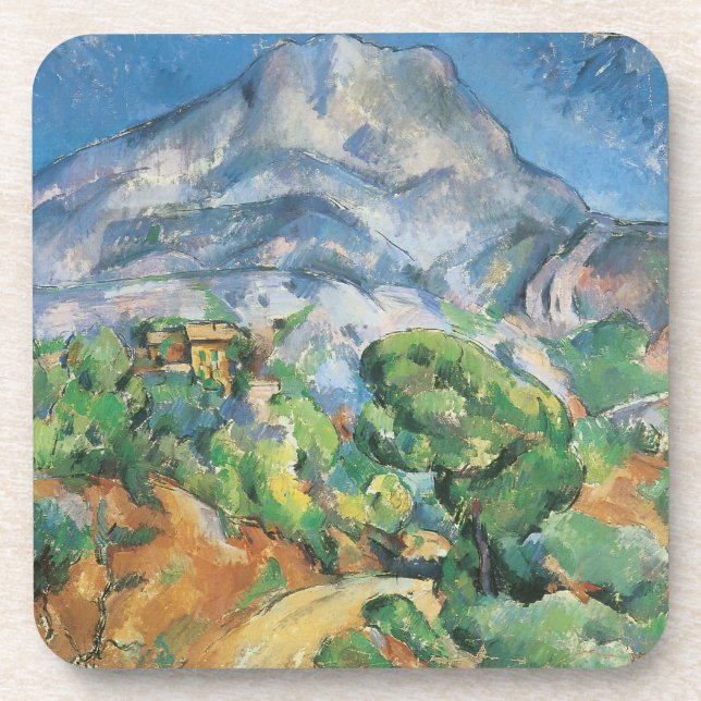 Mont Sainte Victoire Above Tholonet, Paul Cezanne Drink Coaster (Front)