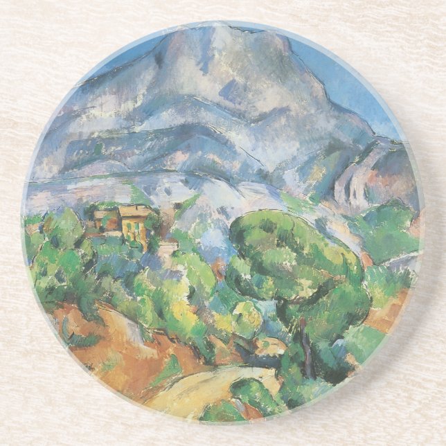Mont Sainte Victoire Above Tholonet, Paul Cezanne Drink Coaster (Front)