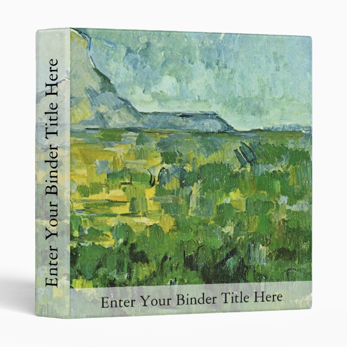 Mont Sainte Victoire By Paul Cézanne (Best Quality Vinyl Binder