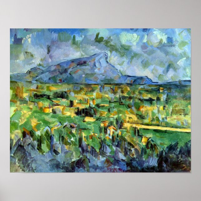 Mont Sainte-Victoire by Paul Cezanne Poster (Front)