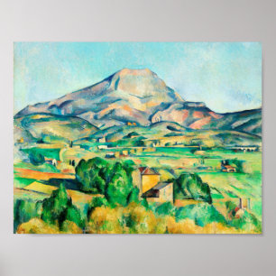 Mont Sainte-Victoire by Paul Cezanne Poster