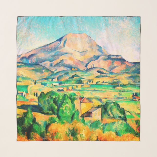 Mont Sainte-Victoire by Paul Cezanne Scarf (Front)