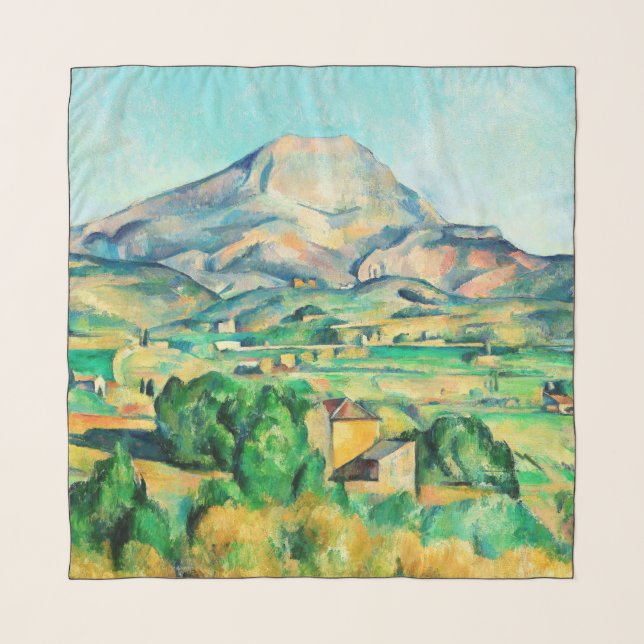 Mont Sainte-Victoire by Paul Cezanne Scarf (Front)
