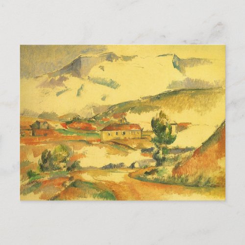 Mont Sainte Victoire by Paul Cezanne Vintage Art Postcard