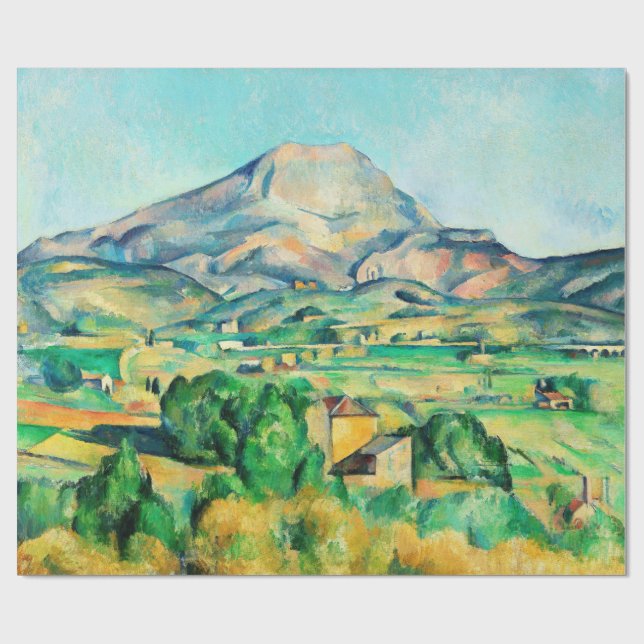 Mont Sainte-Victoire by Paul Cezanne Wrapping Paper (Flat)