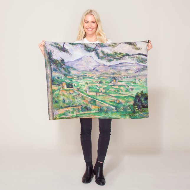 Mont Sainte-Victoire, Paul Cezanne Fleece Blanket (In Situ)