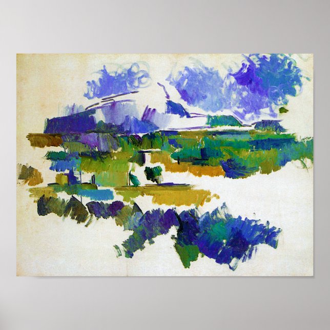 Mont Sainte-Victoire, Paul Cezanne Poster (Front)