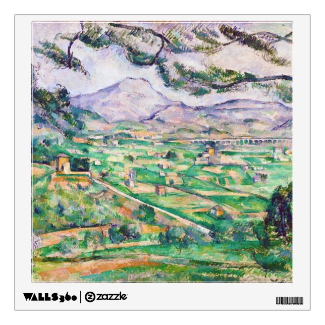Mont Sainte-Victoire, Paul Cezanne Wall Decal (Front)