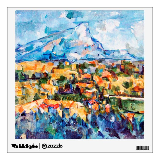 Mont Sainte-Victoire, Paul Cezanne Wall Decal (Front)