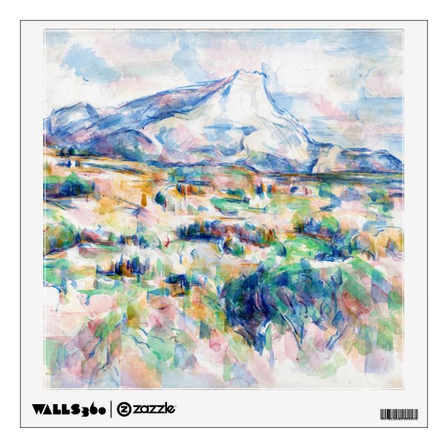 Mont Sainte-Victoire, Paul Cezanne Wall Decal (Front)