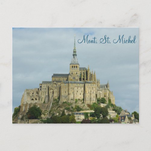 Mont Sint Michel Unesco Heritage site France Postcard