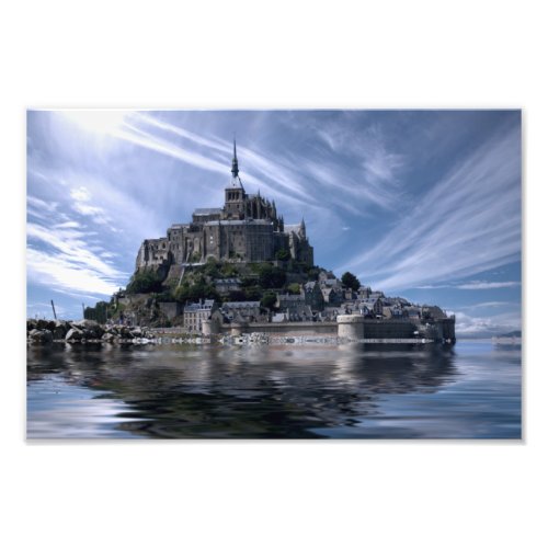 Mont St Michel Church Normandy Photo Print
