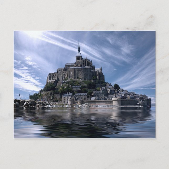 Mont St Michel Church Normandy Postcard (Front)
