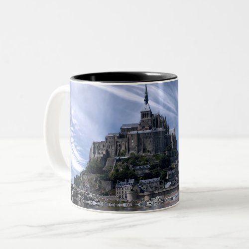 Mont St Michel Church Normandy Two_Tone Coffee Mug