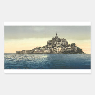 Mont St Michel II, Normandy, France Rectangular Sticker