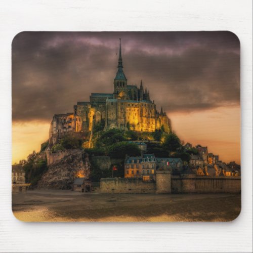 Mont St Michel Island Church Normandy Mouse Pad