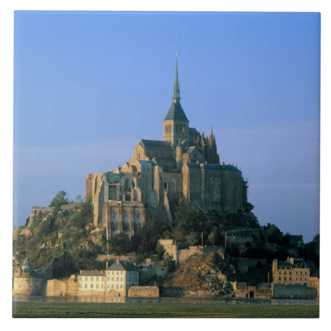 Mont St Michel, Manche, Normandy, France Ceramic Tile (Front)