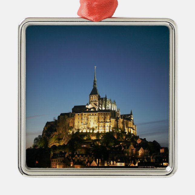 Mont St Michel Metal Ornament (Front)