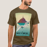 ★Le Mont Saint Michel★ unisex back print tshirtsoatmeal Le Mont Saint Michel T-Shirt | Zazzle